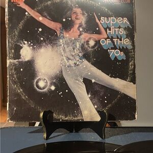 Super Hits of the 70s Vinyl Records Living Strings + 3 12" vinyl LP set